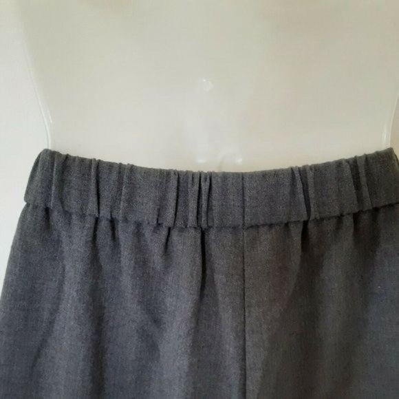 Vintage Retro Sag Harbor Elastic Waist Gray Pants Size 10R Slit Pockets EUC‎ - Picture 4 of 8